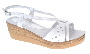 Sandale dama din piele naturala cu platforme de 6 cm LS36A2 Marimea 38