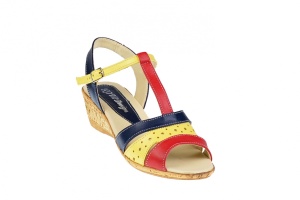 Sandale dama din piele naturala cu platforme de 7 cm - S40GBR