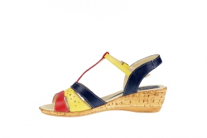 Sandale dama din piele naturala cu platforme de 7 cm - S40GBR - Img 4