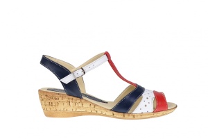 Sandale dama din piele naturala cu platforme de 7 cm - S40RABL - Img 4