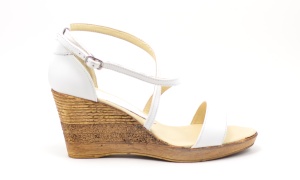 Sandale dama din piele naturala, culoare alb - Made in Romania S7A2 - Img 3