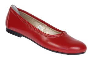 Balerini dama rosii casual din piele naturala - Eva - Img 10
