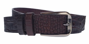 Curea barbati, casual, eleganta, din piele naturala, Maro - CK37MCR