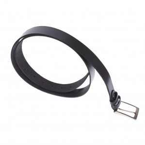 Curea barbati, casual-eleganta, din piele naturala, negru - LS100N - Img 3