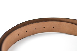 Curea barbati eleganta din piele naturala, de culoare bleumarin , 3.5 cm - CB9110 - Img 2