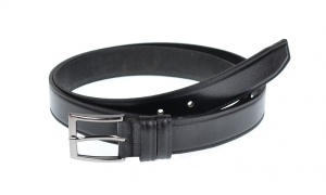 Curea neagra barbati eleganta din piele naturala 3 cm - DR3NCN - Img 3