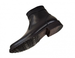Ghete barbati casual, din piele naturala, cu fermoar, imblanite, Y044N - Img 4