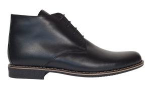Ghete barbati casual din piele naturala de culoare neagra BONDSN - Img 5