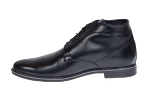 Ghete barbati casual din piele naturala (imblanite) Negru PHBONDNBOX - Img 2