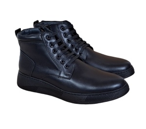 Ghete barbati casual din piele naturala imblanite PH350NBOX - Img 6