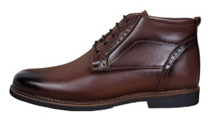 Ghete barbati casual din piele naturala maro imblanite Karo GKR56M - Img 12