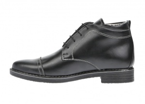 Ghete barbati din piele naturala casual - elegante Made in Romania - BOND2NEGRU - Img 4
