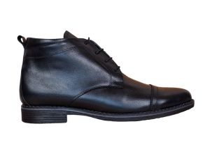 Ghete barbati din piele naturala casual, imblanite, Bond NEGRU - BOND1NBOX - Img 5
