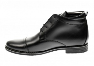Ghete barbati din piele naturala, imblanite, casual, model iarna - BOND2022N - Img 2