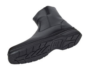 Ghete barbati, din piele naturala, model casual, inchidere cu fermoar, imblanite, calapod lat - 4013N - Img 3