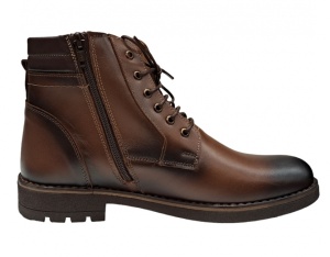 Ghete casual barbati din piele naturala imblanite TOMY Maro GKR26M - Img 3