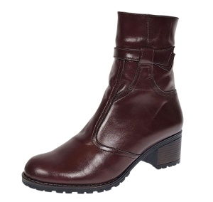 Ghete dama casual din piele naturala Maro GD204M - Img 5