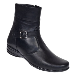Ghete dama Marimea 39 din piele naturala cu fermoar imblanite GD156N2