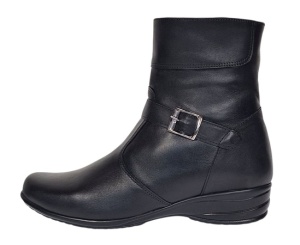 Ghete dama Marimea 39 din piele naturala cu fermoar imblanite GD156N2 - Img 9