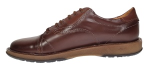 Marimea 42 Pantofi barbati casual din piele naturala Maro cu Siret LGKR231MS - Img 4