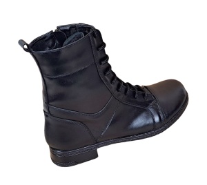 Oferta 40, 41 Ghete dama casual din piele naturala cu siret si fermoar LG21FLN - Img 5