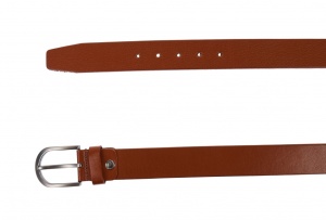Oferta marimea 125 , curea barbati eleganta , din piele naturala , maro 3,7 cm - DR1MARO125 - Img 6