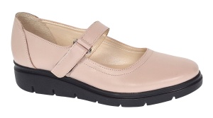 Oferta marimea 35, 39 - Pantofi dama din piele naturala cu bareta, Bej - LP38BEJ - Img 8