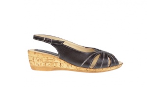 OFERTA marimea 36, 38 - Sandale dama, din piele naturala, maro, cu platforma de 4cm - LS52M - Img 5