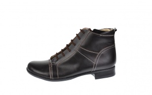 Oferta marimea 36 - Ghete dama Amanda din piele naturala, imblanite, culoare Maro - LG21MABOX - Img 4