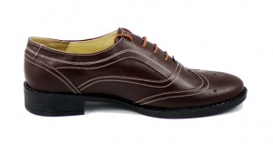Oferta marimea 37, 39 Pantofi dama maro casual din piele naturala - LP29M - Img 5