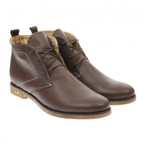 Oferta marimea 38 39 - Ghete dama, maro, casual, din piele naturala - LG01MBOX