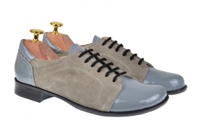 Oferta marimea 38, 39 - Pantofi dama casual din piele naturala gri, Bob, LP53GG