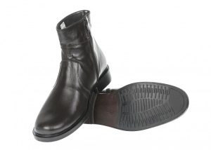 Oferta marimea 40- Ghete barbati maro, office, elegante din piele naturala, cu fermoar - LGB99MARO - Img 5