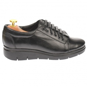 OFERTA marimea 40 - Pantofi dama, casual, din piele naturala box, negri, - LP502NBOX - Img 3