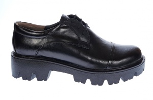 OFERTA marimea 40 - Pantofi dama casual din piele naturala, negri - LP11N