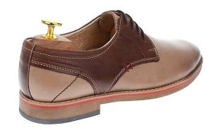 Oferta Marimea 43 Pantofi barbati casual din piele naturala Bej - Maro SIR GKR - Img 2