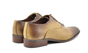 OFERTA MARIMEA 44 - Pantofi barbati eleganti din piele naturala, NISIP - 245MD - Img 3