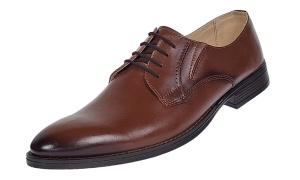 Oferta marimea 44 - Pantofi eleganti pentru barbati, piele naturala maro - 996M - Img 8