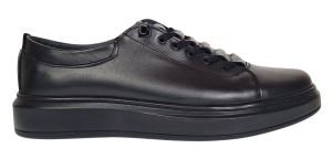 Pantofi barbati casual din piele naturala AK Negru GKR96N - Img 3