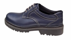 Pantofi barbati, casual, din piele naturala bleumarin, Mark - MARK3BLUE - Img 3