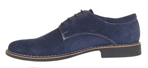 Pantofi barbati casual din piele naturala intoarsa bleumarin PAVELBLM2 - Img 6