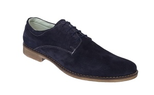 Pantofi barbati, casual, din piele naturala intoarsa, bleumarin VELBLM
