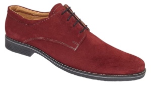Pantofi barbati casual din piele naturala intoarsa bordeaux PAVELV