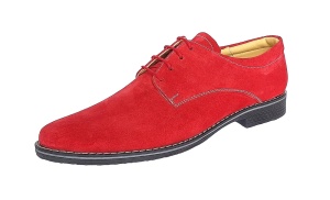 Pantofi barbati casual din piele naturala intoarsa, Rosu - CARLO PARVELTG - Img 10