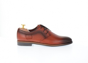 Pantofi barbati casual din piele naturala maro - 240M - Img 5