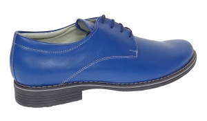 Pantofi barbati casual din piele naturala - Model Albastru P80 - Img 2
