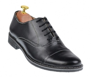 Pantofi barbati casual din piele naturala neagra P32NBOX - Img 2