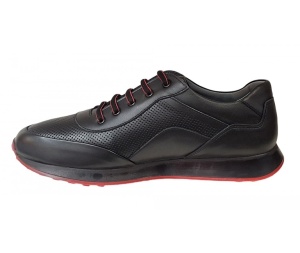 Pantofi barbati casual din piele naturala, negru, SV012NR - Img 6