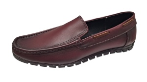 Pantofi barbati casual din piele naturala Visiniu GKR13VIS - Img 4