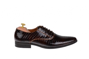 Pantofi barbati din piele naturala croco Maro Ciucaleti Top Shoes